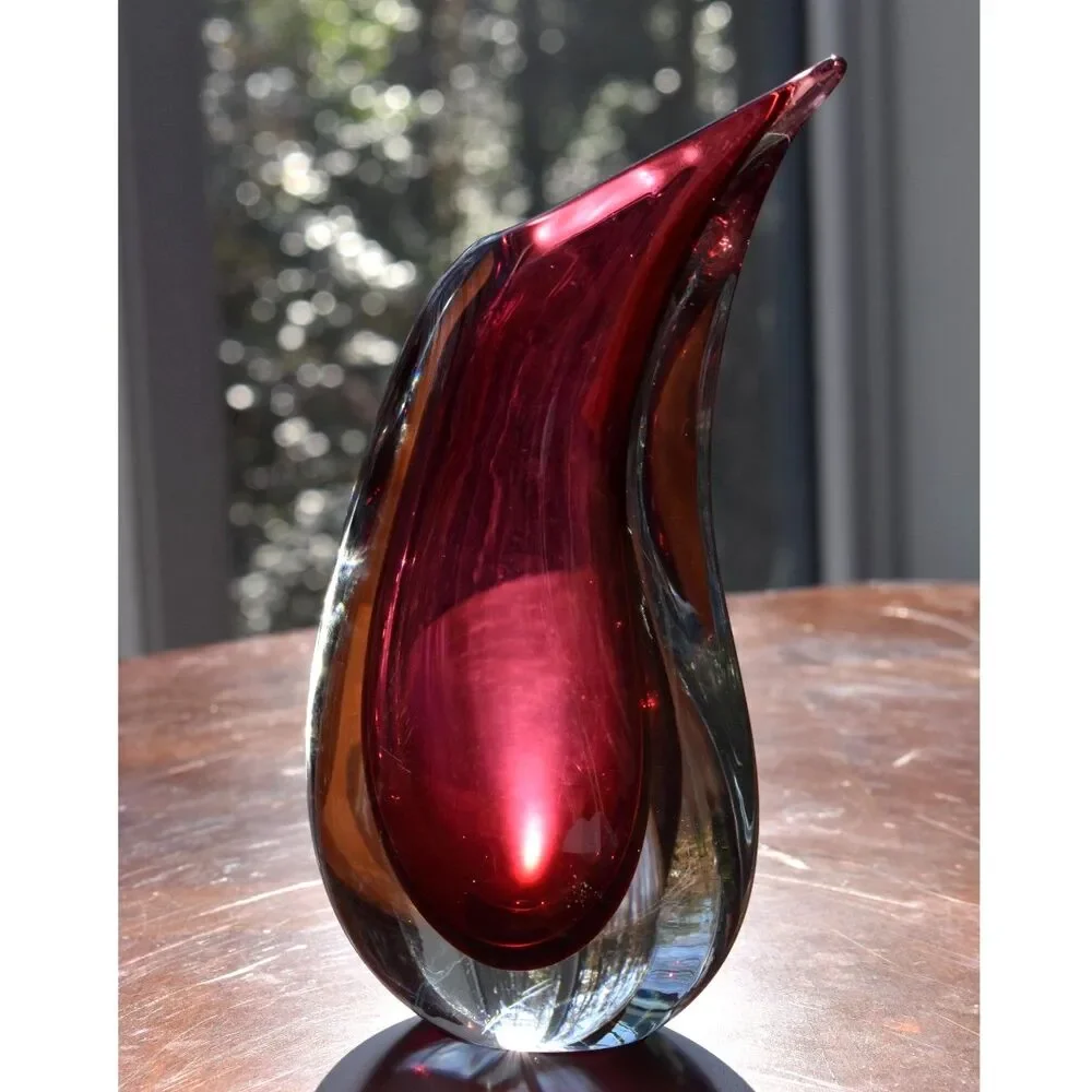 Luigi Onesto for Oggetti – Murano Glass Teardrop Vase